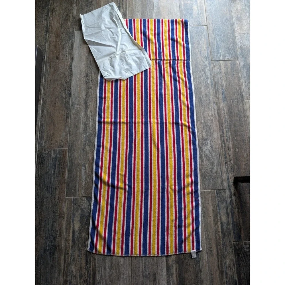 Vintage Dial Tone Soap Promo Red Yellow Striped Beach Towel Head Blow Up Pillow
